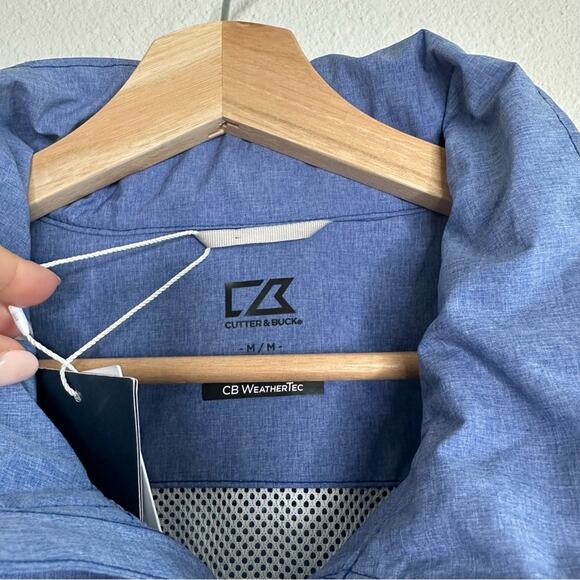 NWT Chicago Cubs Rain Jacket Women's Size Medium Blue - Picture 3 of 3